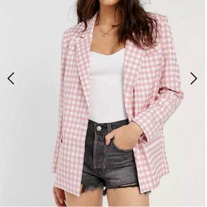 Pink Gingham Blazer from ASOS (with tags)